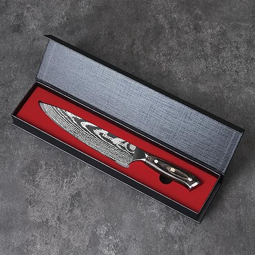 Miniatura 7 de QIANFENGSHENG Cuchillo de chef profesional de 8 pulgadas, 5Cr15MoV, cuchillo de chef de acero de alto carbono, uso para cuchillos de chef de carne,