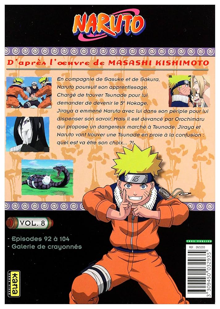 Amazon.com: NARUTO: COFFRET 3 DVD VOL 8: 9789450032939: DVD