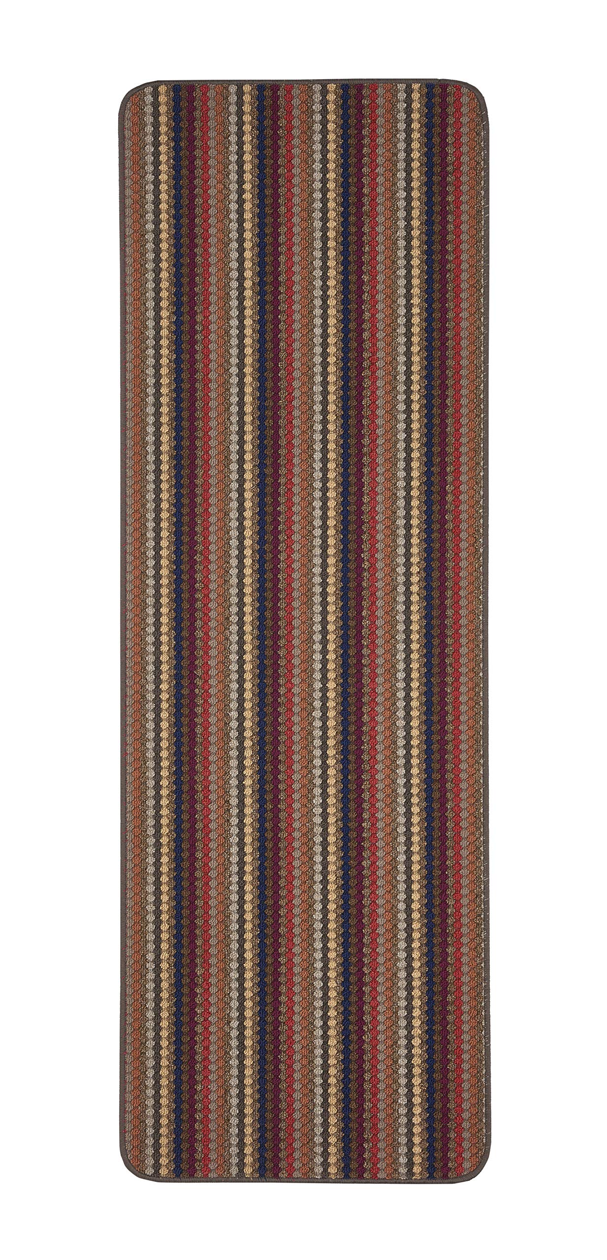 B&Q Helsinki Brown Striped Heavy Duty Mat, 200Cm X 67Cm