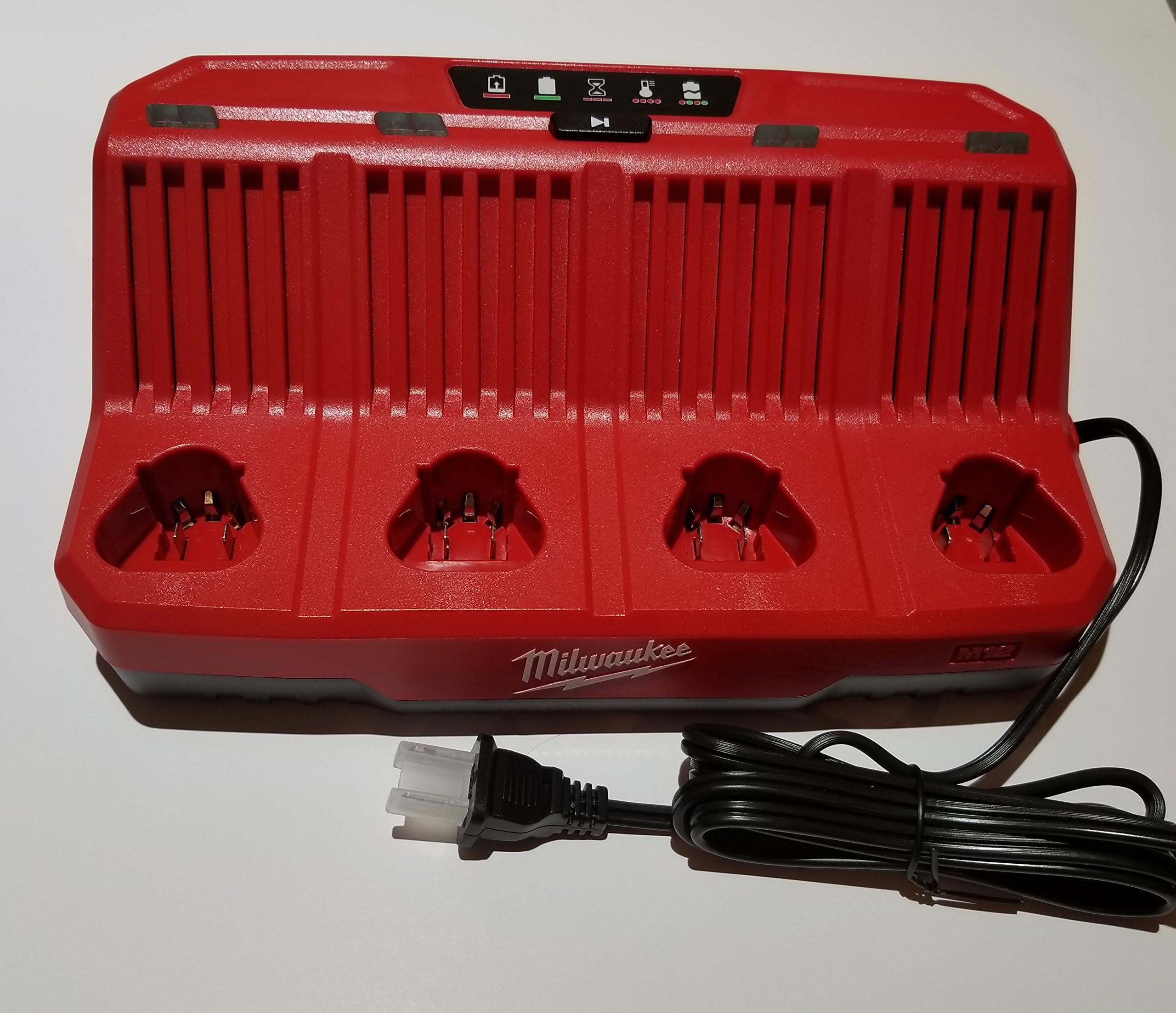48-59-1204 M12 Four Bay Sequential Charger