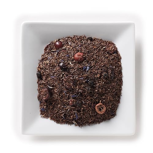 Mahamosa - Té de yogur de arándanos de 2 onzas, mezcla de té de hojas sueltas de hierbas Rooibos (con arándanos, arándanos, yogur)