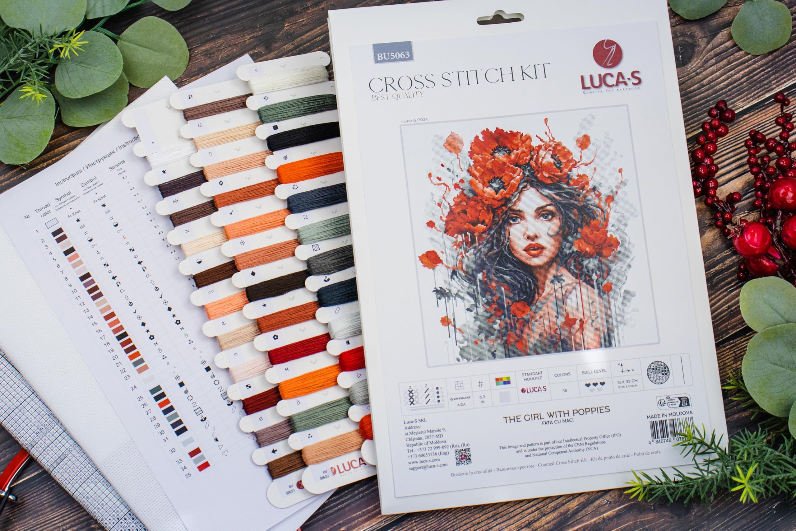 Amazon.com: Luca-S Cross Stitch Kit, Counted Cross Stitch Craft