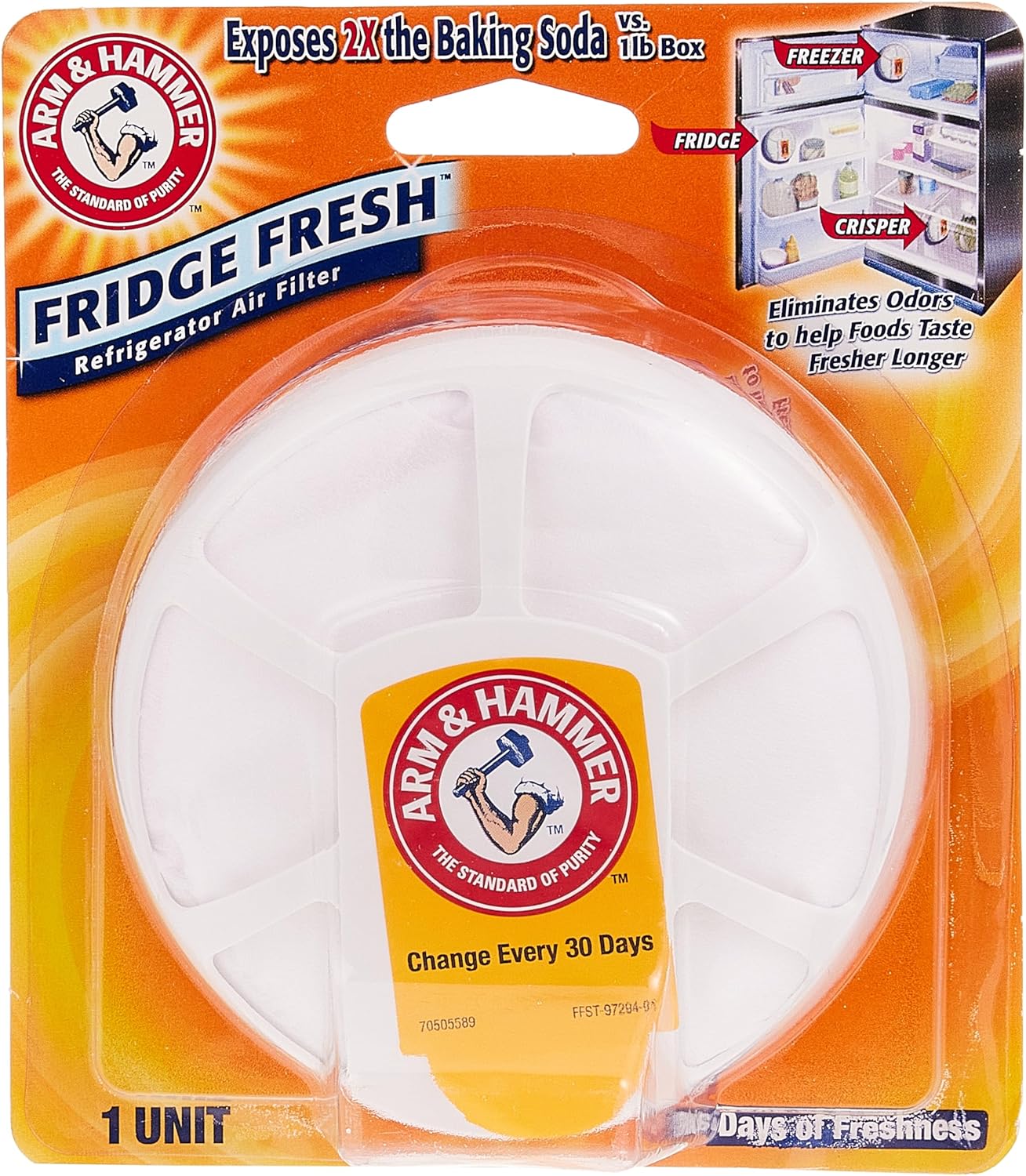 Arm and Hammer Fridge Fresh Air Filters (Pack of 3)