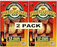 Vista 2 de Lightning Nuggets n12eb-2 - Caja de iniciación de fuego, 2" x 2" x 1.25", color marrón