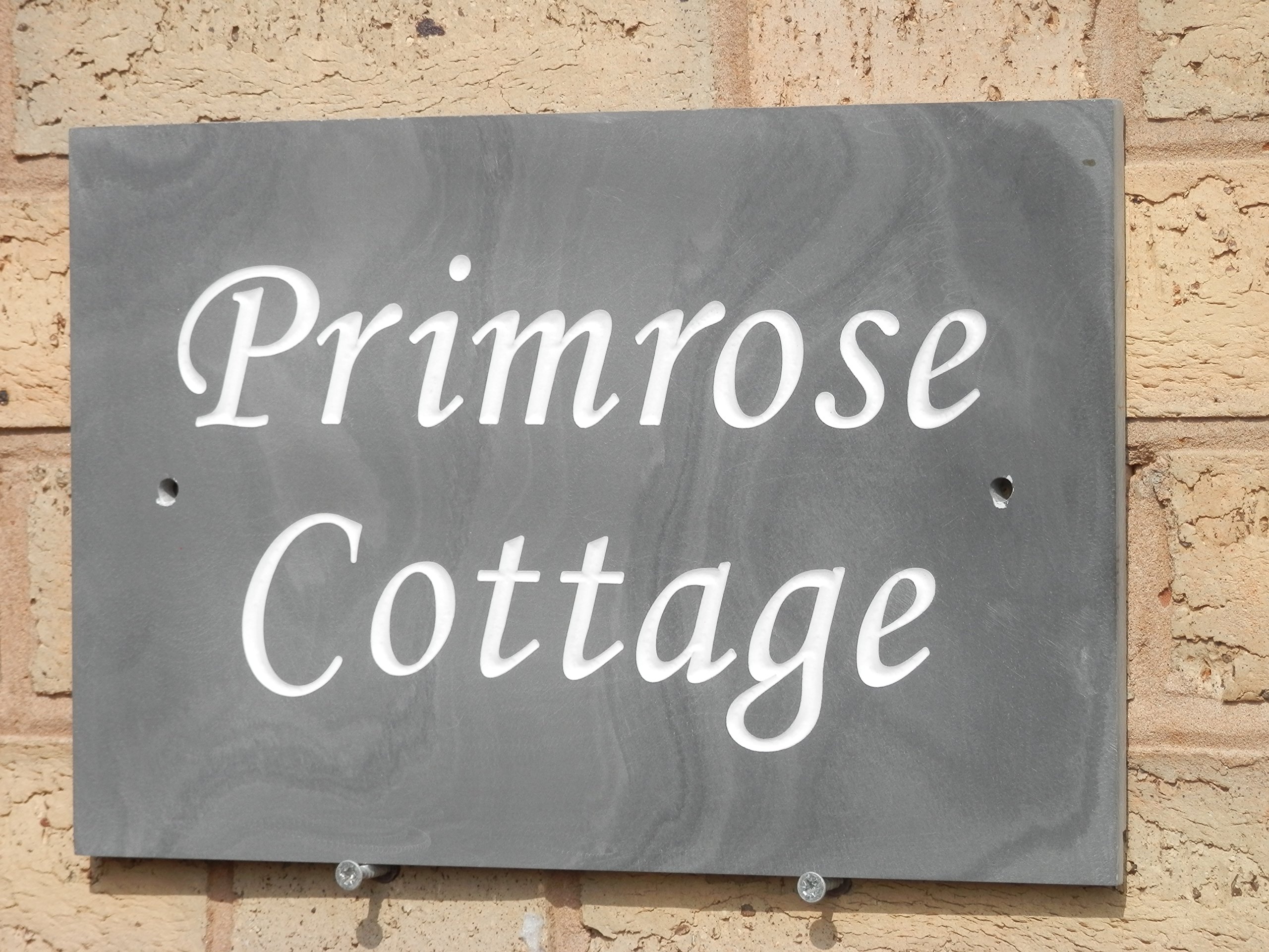 Slate House Sign Number Plaque Add Your Own Name 300mm x200mm Engraving Depth 1.50mm