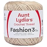 Red Heart Fashion Crochet, Cotton Size 3, Natural (182-226)