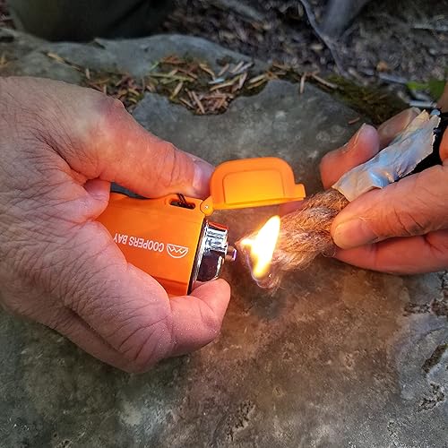 Miniatura 2 de Coopers Bay FireRope - Arrancador de fuego de yesca  El mejor material resistente a la intemperie  Varillas de yesca fáciles de encender para tu