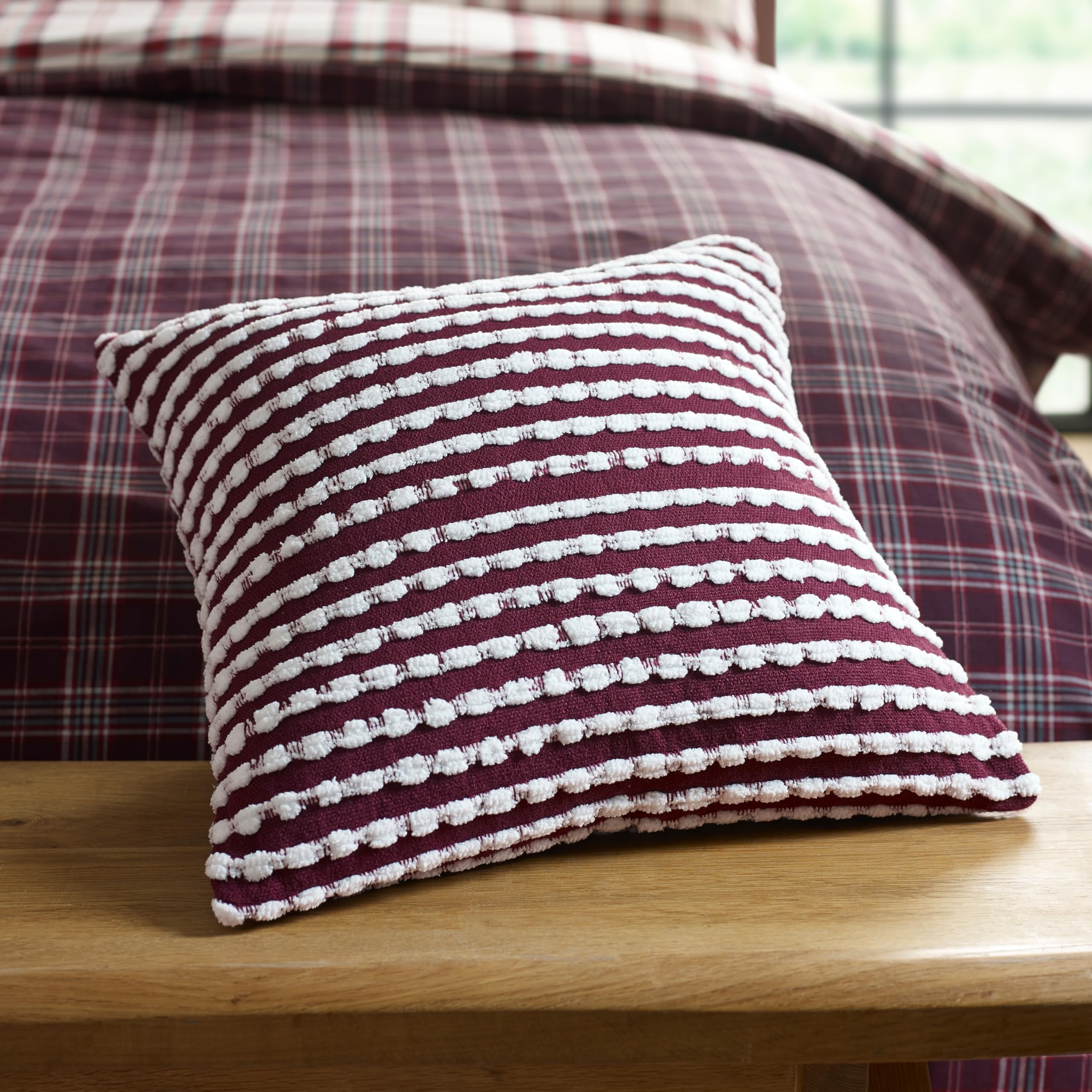 Catherine Lansfield Stab Stitch Cushion