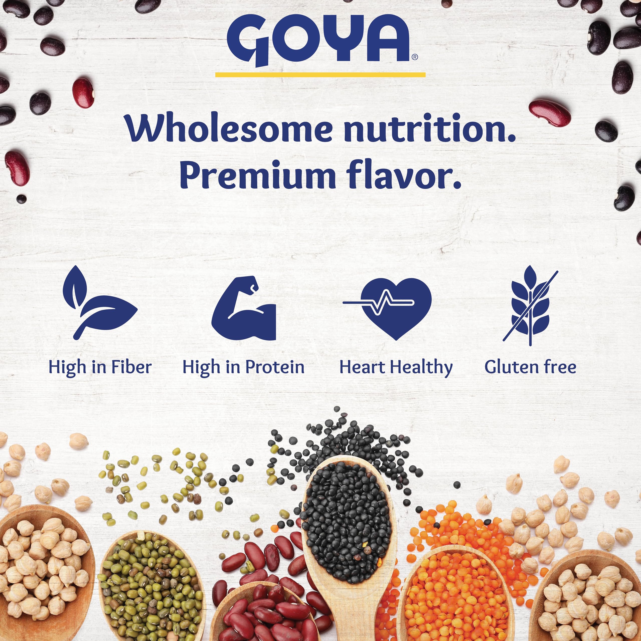 Goya Canned Beans Variety Pack, Black Beans & Pinto Beans, Pantry Staples for Soups, Rice Dishes & Everyday Meals, 15.5oz Each