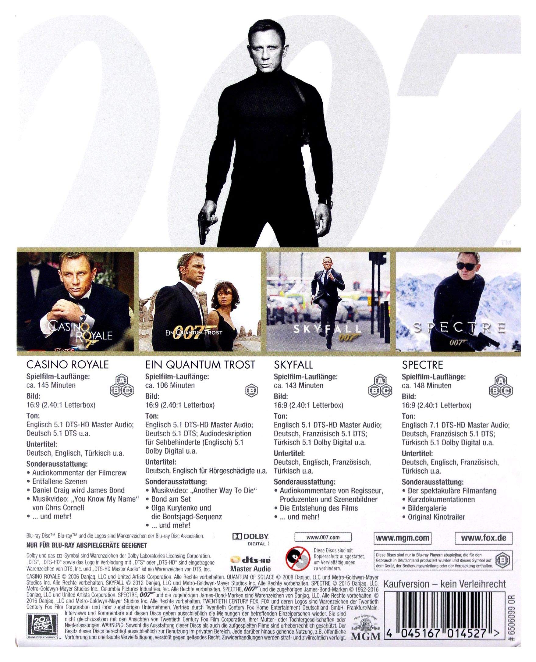 James Bond-Daniel Craig 4-Movie-Collection
