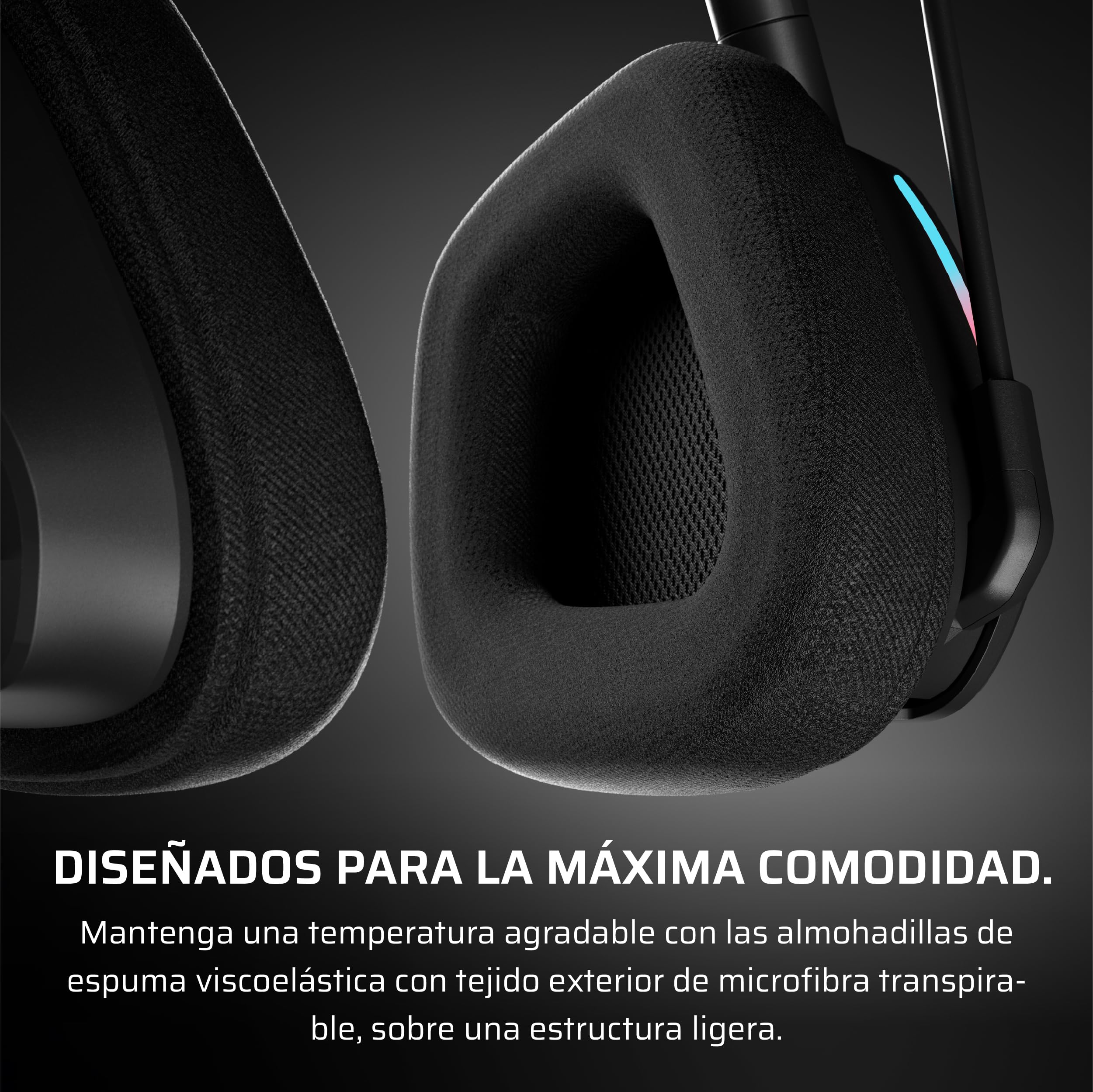Corsair Void v2 Auriculares Inalámbricos para Juegos – Carbono | Bluetooth, Dolby Atmos, Batería de 70 Horas, Inalámbrica de Doble Banda, Carga Rápida - PC, PS5, PS4, Switch y Móvil