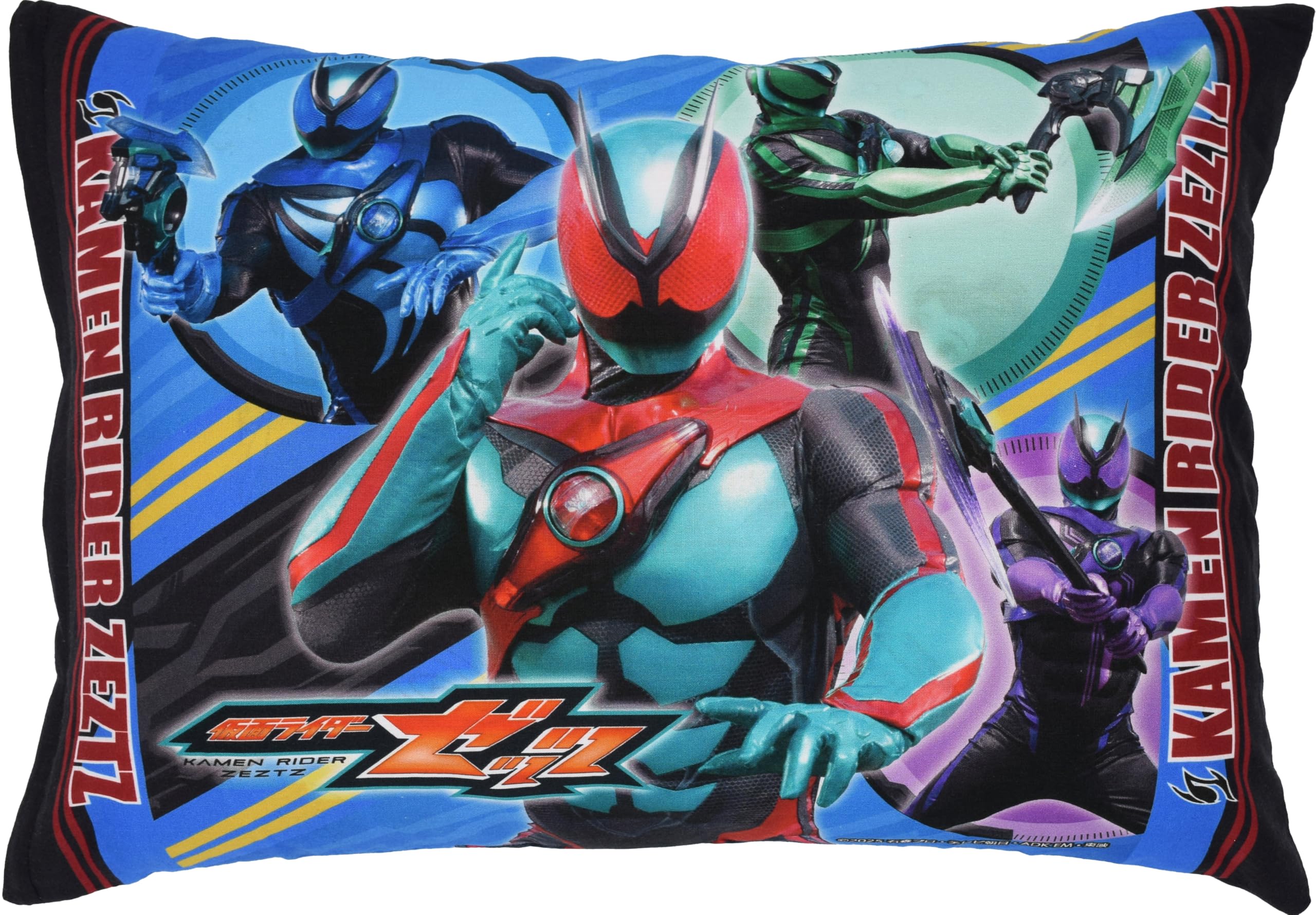 Amazon｜MORIPiLO 子供 枕 低め 仮面ライダー ゼッツ 約25x36cm ブルー