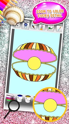 Livro de colorir Seashells