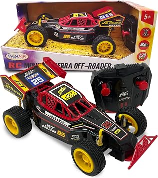 Nature Bound RC Cars 120 Scale Monster Terra RC Off-Roader 2WD All-Terrain Electric Toy Car - 2.4GHz Radio Control - Great Gift for Kids