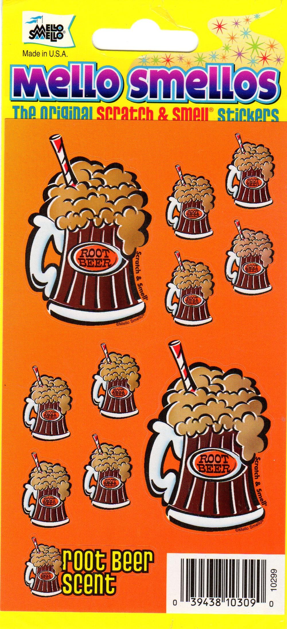 Root Beer Mug Root Beer Scent Scratch and Smell Scrapbook Stickers (10299)