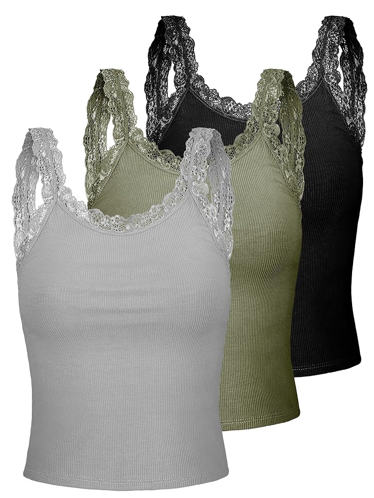 トップス rurumu: lace ribbon knit camisole lace up ribbon knit camisole Black【stock】 – tanakadaisuke