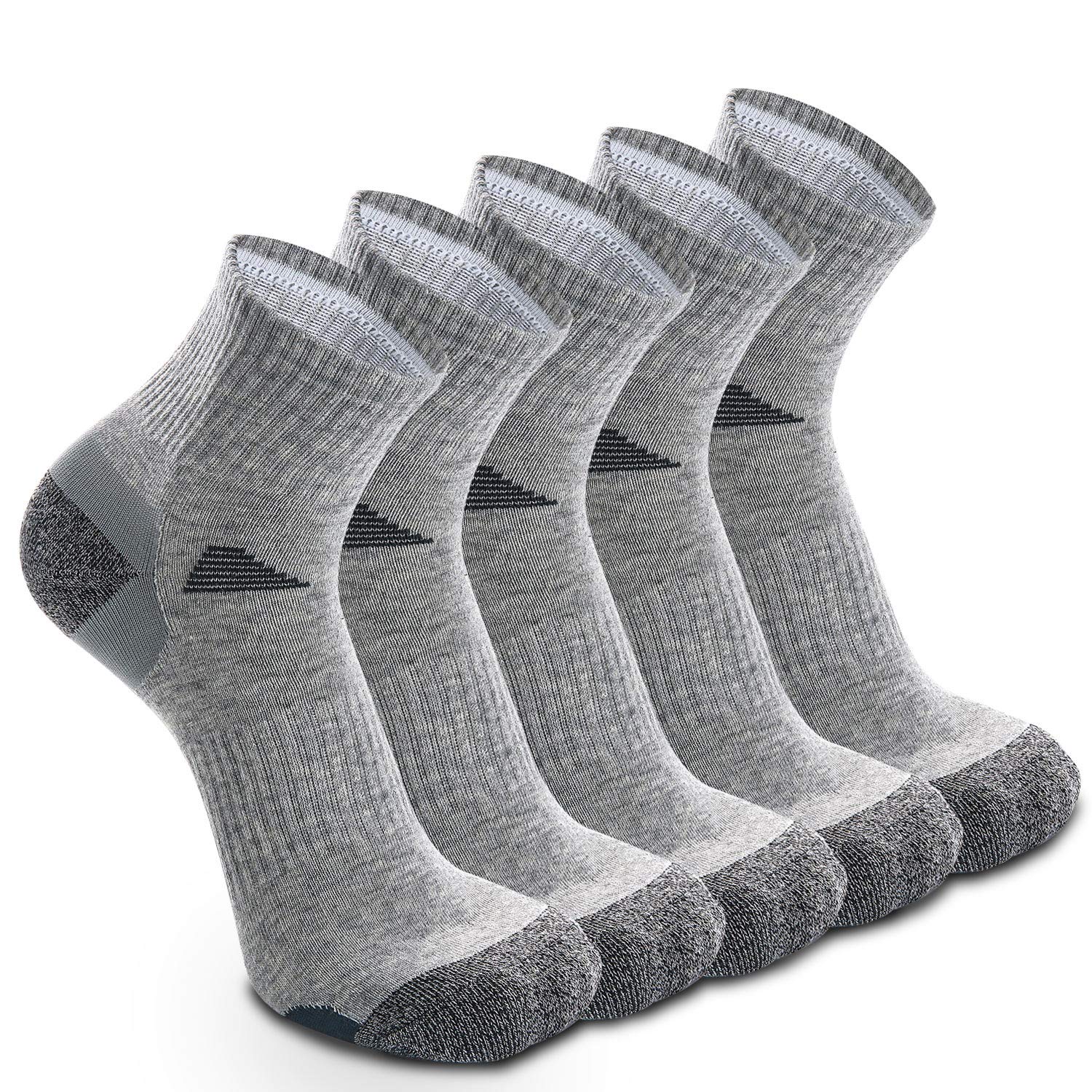 5 Pairs Trainer Sports Running Socks for Men Women Ladies, Elastic Thin Breathable Quarter Socks