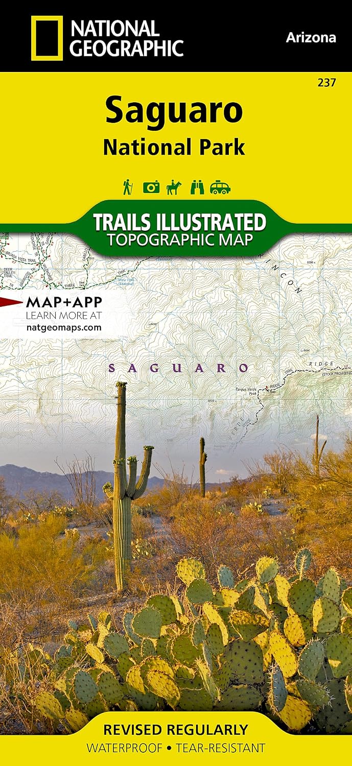 Saguaro National Park Map (National Geographic Trails Illustrated Map, 237) | Books