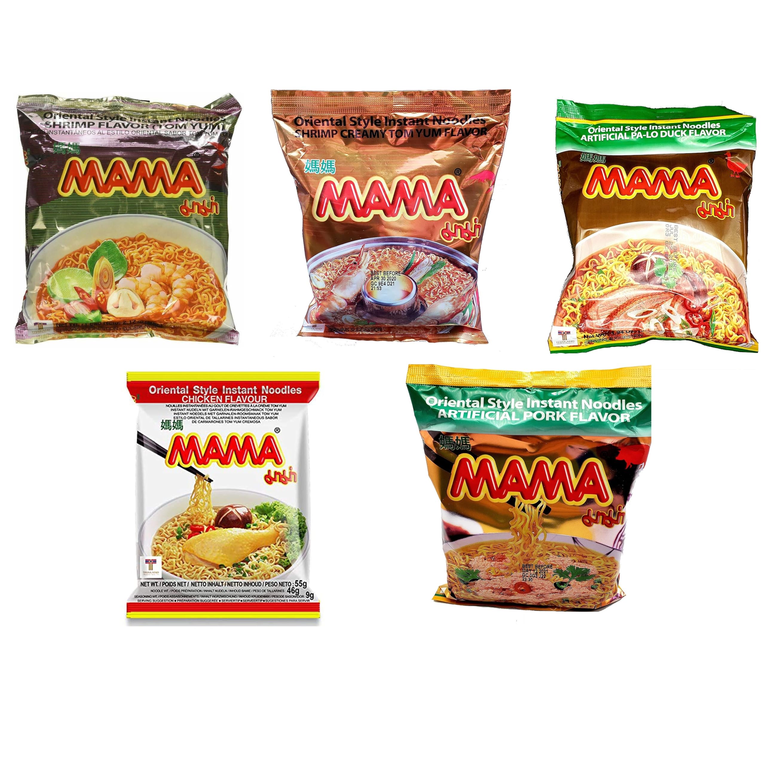 Amazon.com: Mama Oriental Style instant noodles Mix Flavor Bundle