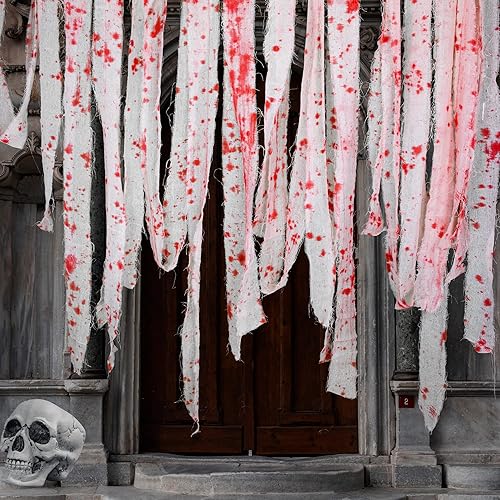 Watayo 82 ft Halloween Creepy Blood Cloth-Scary Creepy Cloth with