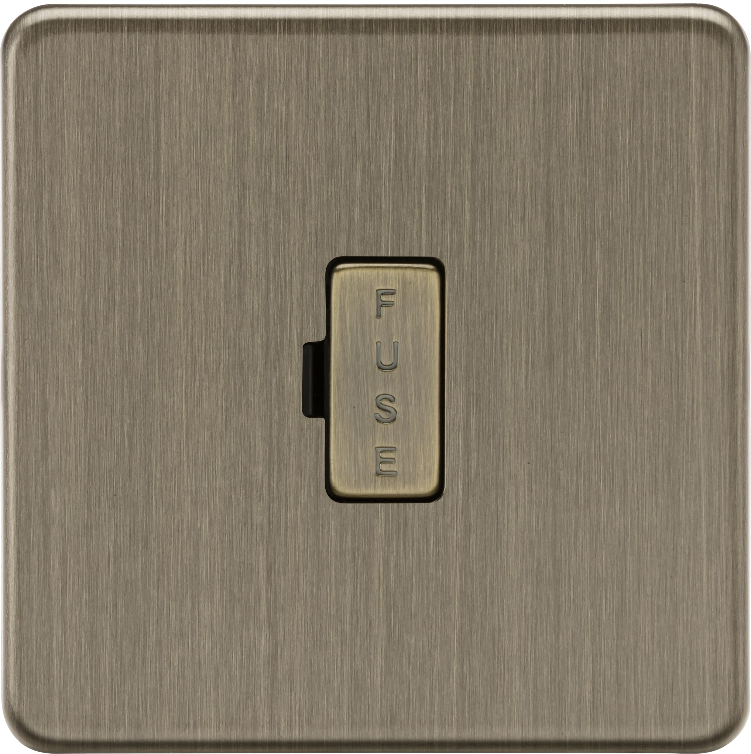 Knightsbridge 13A Fused Spur Unit - Antique Brass