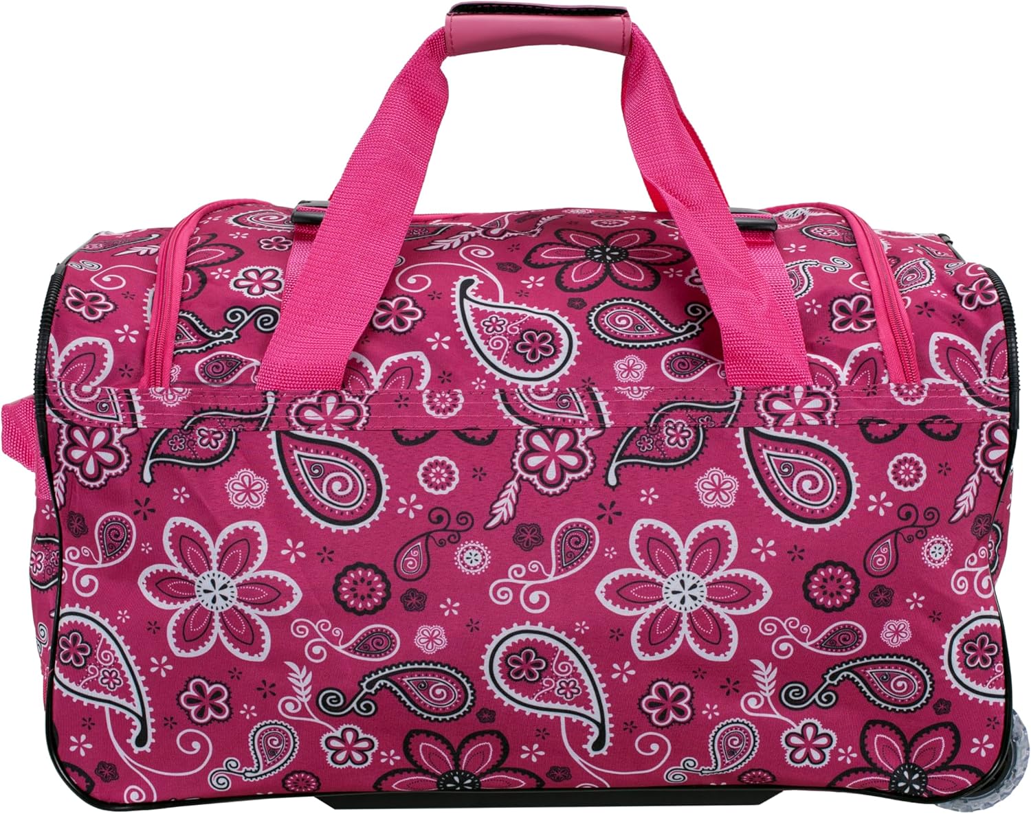 Rockland Rolling Duffel Bag, Black, 22"