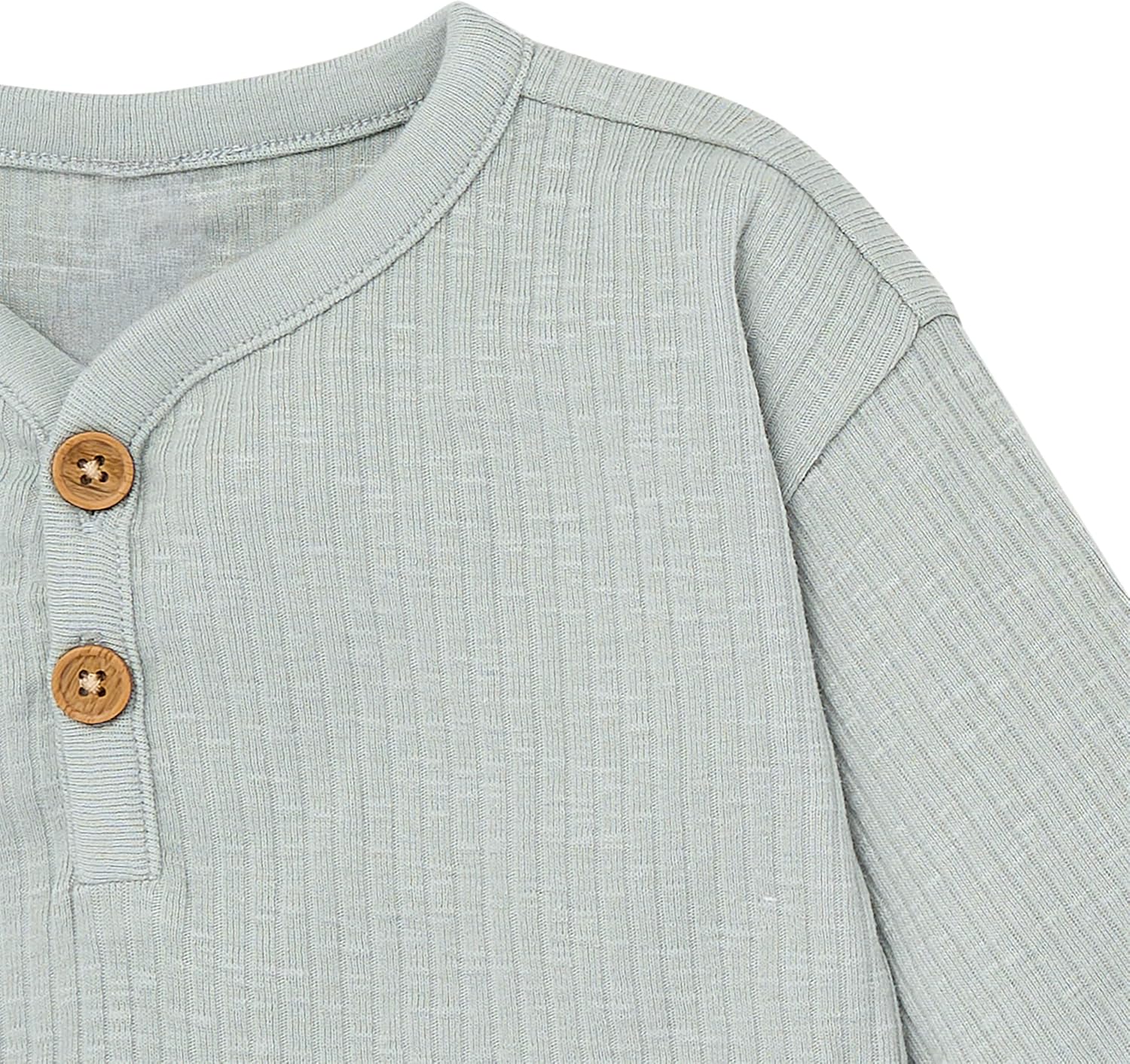 Modern Moments by Gerber Unisex Baby 4-pack Henley Top and Pants Set - Image 12