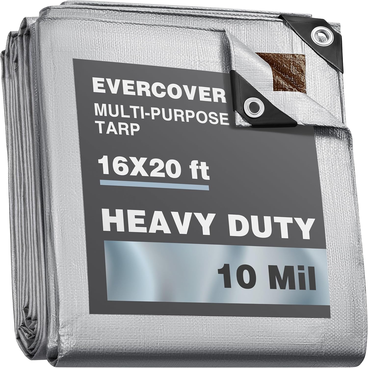 16×20 ft Waterproof Heavy-Duty Silver Tarps | UV-Resistant, Reinforced Edges 16×20 ft Waterproof Heavy-Duty Silver Tarps | UV-Resistant, Reinforced Edges