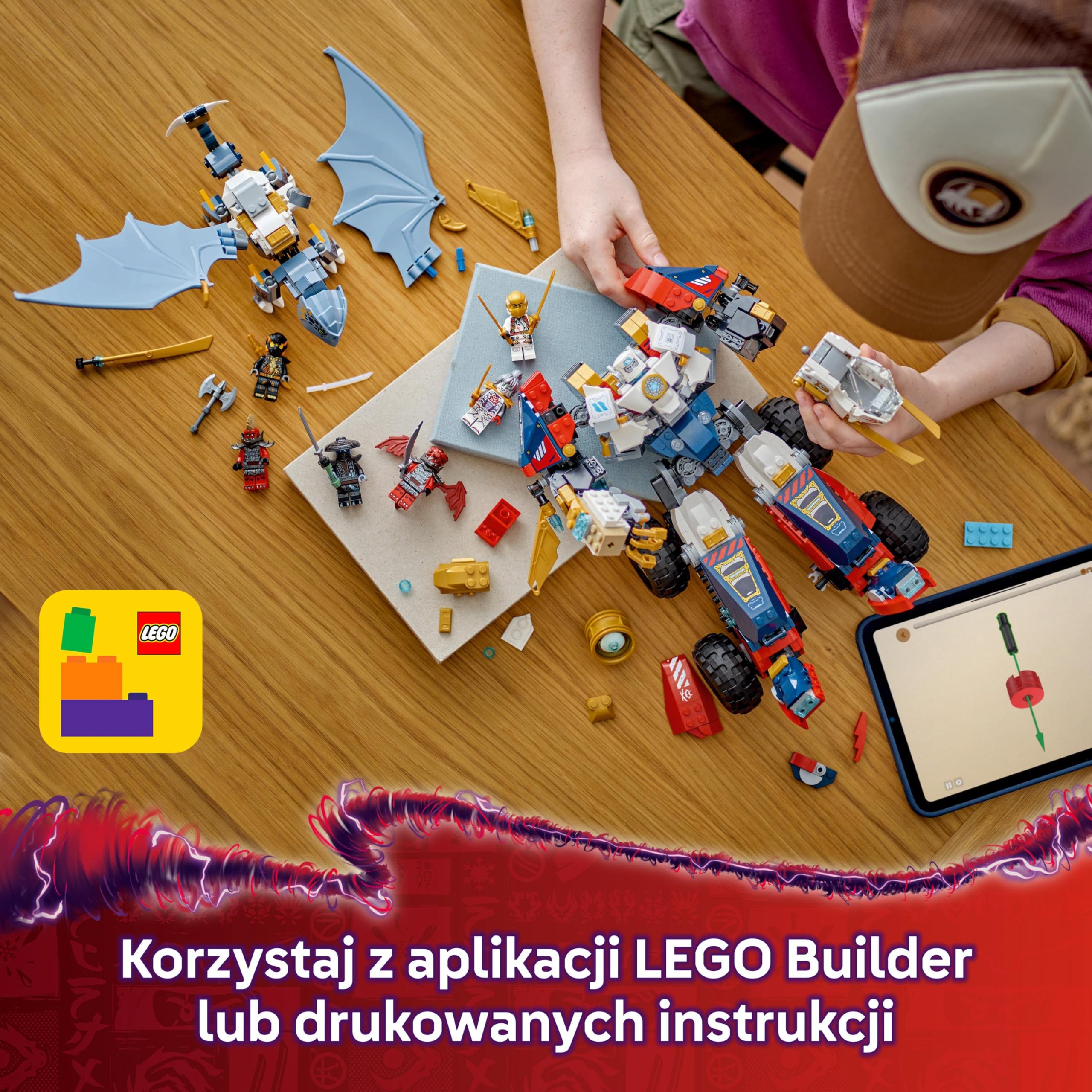LEGO NINJAGO Wielofunkcyjny ultramech Zane’a 71834 | mech ninja, zabawka akcji, prezent dla chłopca i dziewczynki 9+, bitwa ninja, 1187 elementów