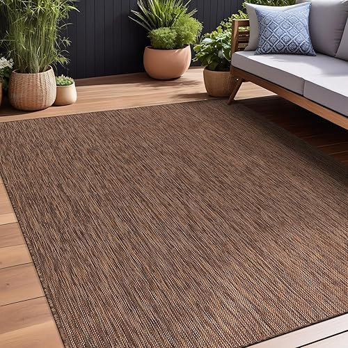 Beverly Rug Alfombra para interiores y exteriores, 5 x 7 pies, lavable, para patio, terraza, porche, alfombra de área moderna, resistente al agua,