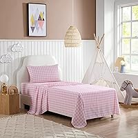 Vista 2 de Eddie Bauer Kids - Sábanas de tamaño individual, ropa de cama resistente a manchas para niños pequeños con fundas de almohada a juego, súper suave