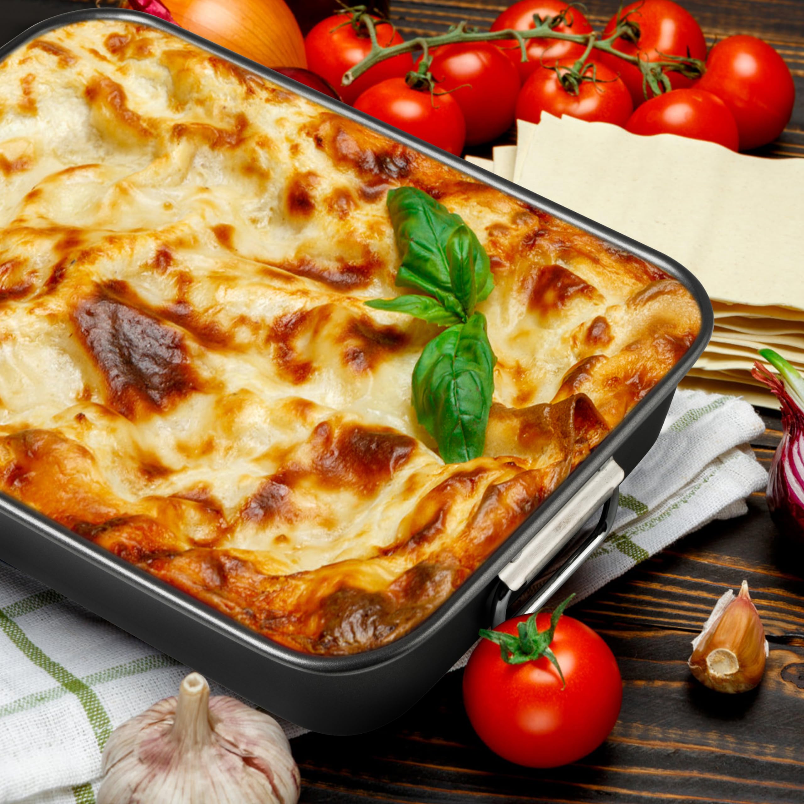 Tiawudi Lasagna Pan - Nonstick & Heavy Duty -6