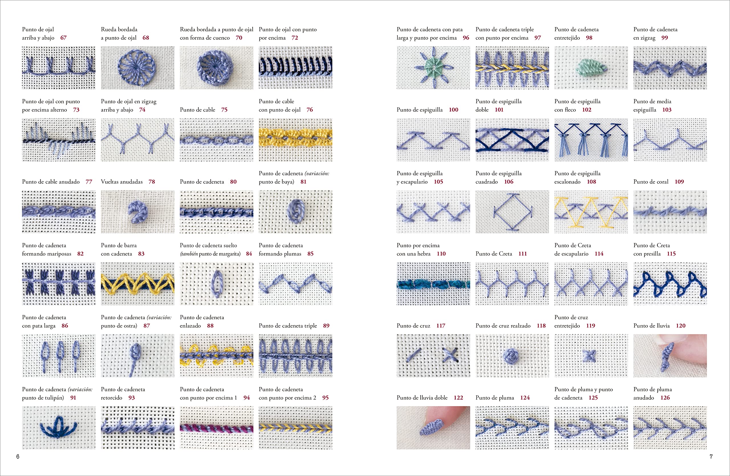 Guía completa del bordado creativo: 120 puntos de bordado esenciales para diseños actuales
