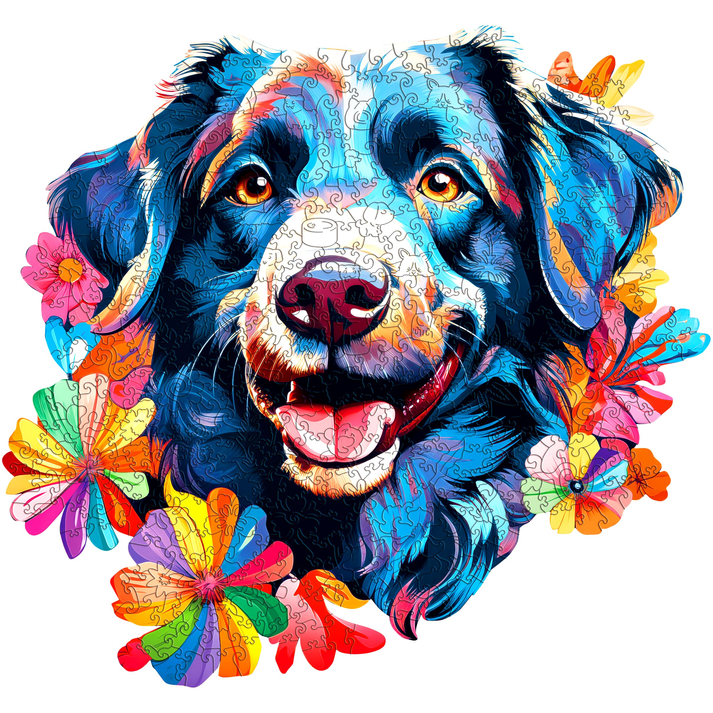 ESC WELT Wooden Puzzle Dog 200 Pieces - Challenging Thinking Game for Children and Adults - Environmentally Friendly & Fun Learning Toy - Challenging Game - Wooden Thinking Game