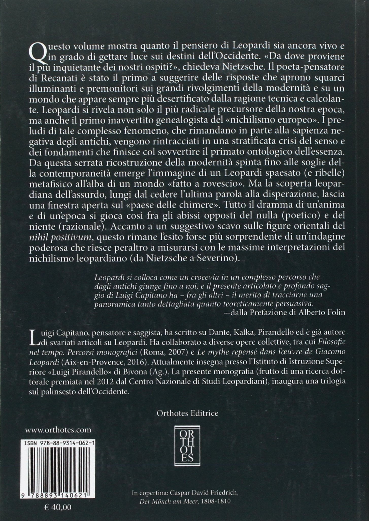 Leopardi. L'alba del nichilismo