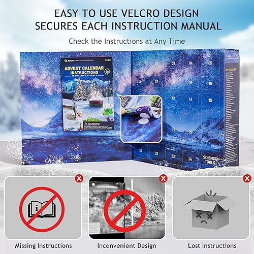 Miniatura 5 de Japace Calendario de Adviento científico 2025 para niñas y niños, regalos de Navidad para niños de 4 a 6 a 8 a 12 años, kits de ciencia con 24