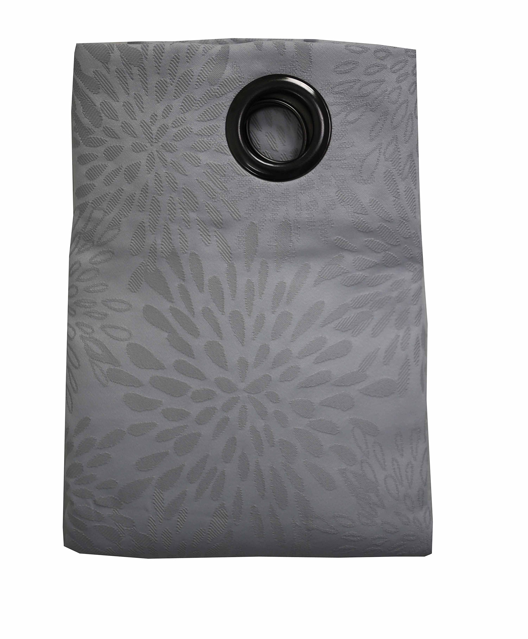 Linder 0548/90/10049 375/8 Polyester Curtain with Eyelets Light Grey 145 x 240 cm cm