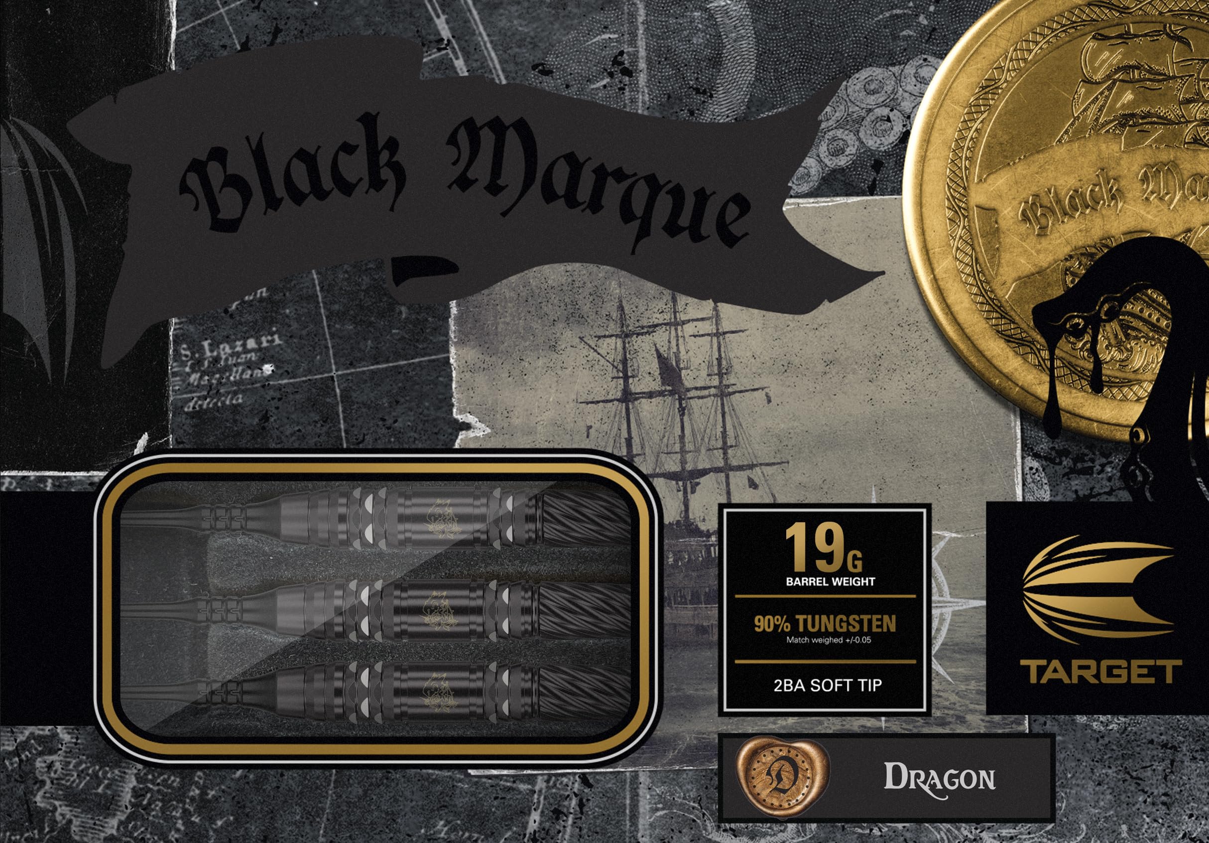 Amazon.co.jp: TARGET BLACK MARQUE DRAGON G2 90% 19G 2BA SOFT TIP