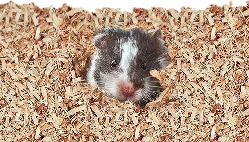 Miniatura 9 de Kaytee Ropa de cama de álamo de madera dura para animales pequeños conejillos de indias, conejos, hámsters, jerbos y chinchillas, 19.7 litros