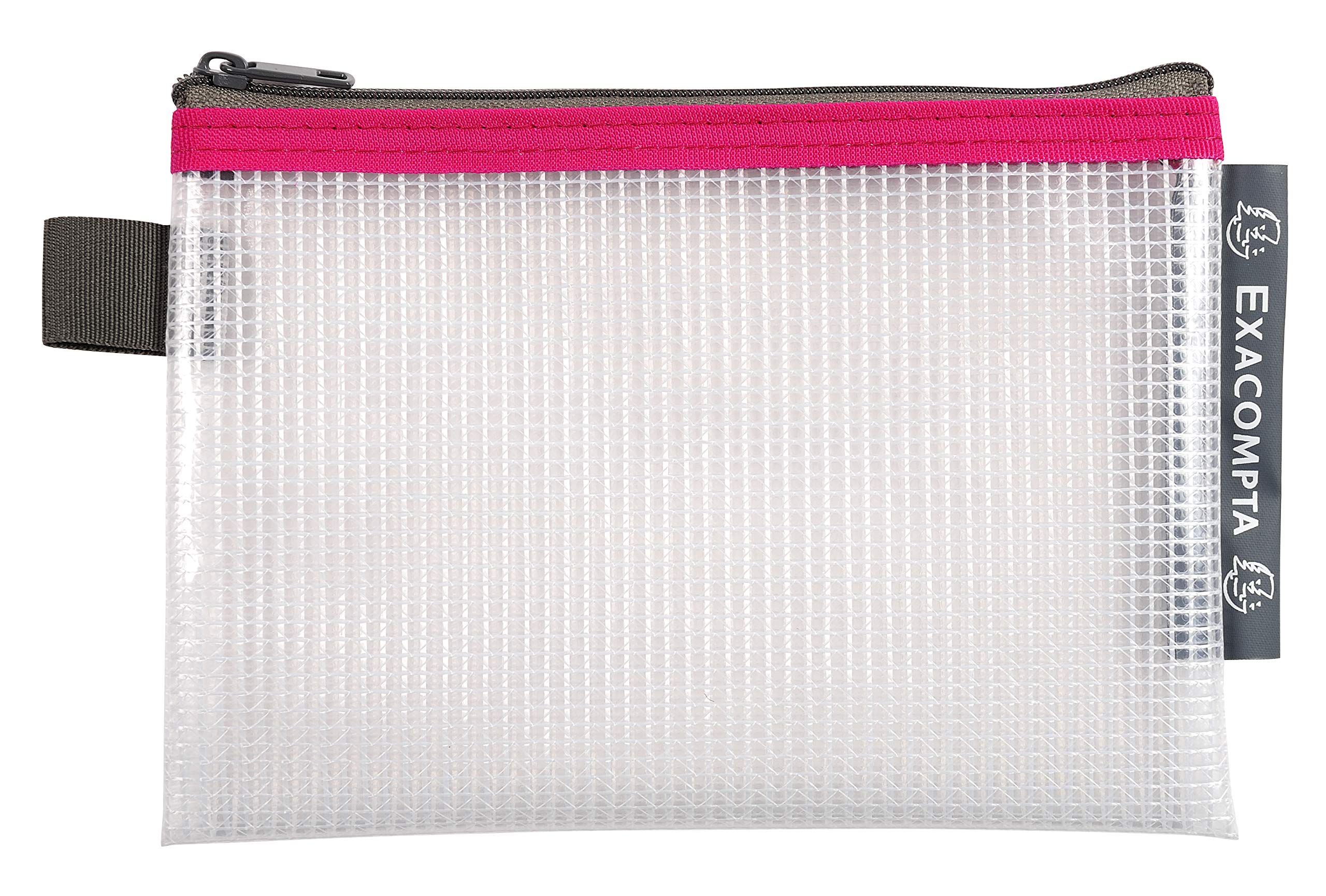 Exacompta - Réf. 34120E - Carton de 10 pochettes avec fermeture éclair ZIP - En polypropylène souple pour ranger des fournitures, accessoires de beauté - Format à classer A6 - 5 couleurs assorties
