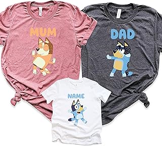 Bluey Family Shirt, Bluey Birthday Shirt, Bluey Shirt for Kids Toddler, Dad Bluey Shirt, Daddy and Me Matching Shirt, Kids Shirts For Fathers Day, Fathers Day Gift