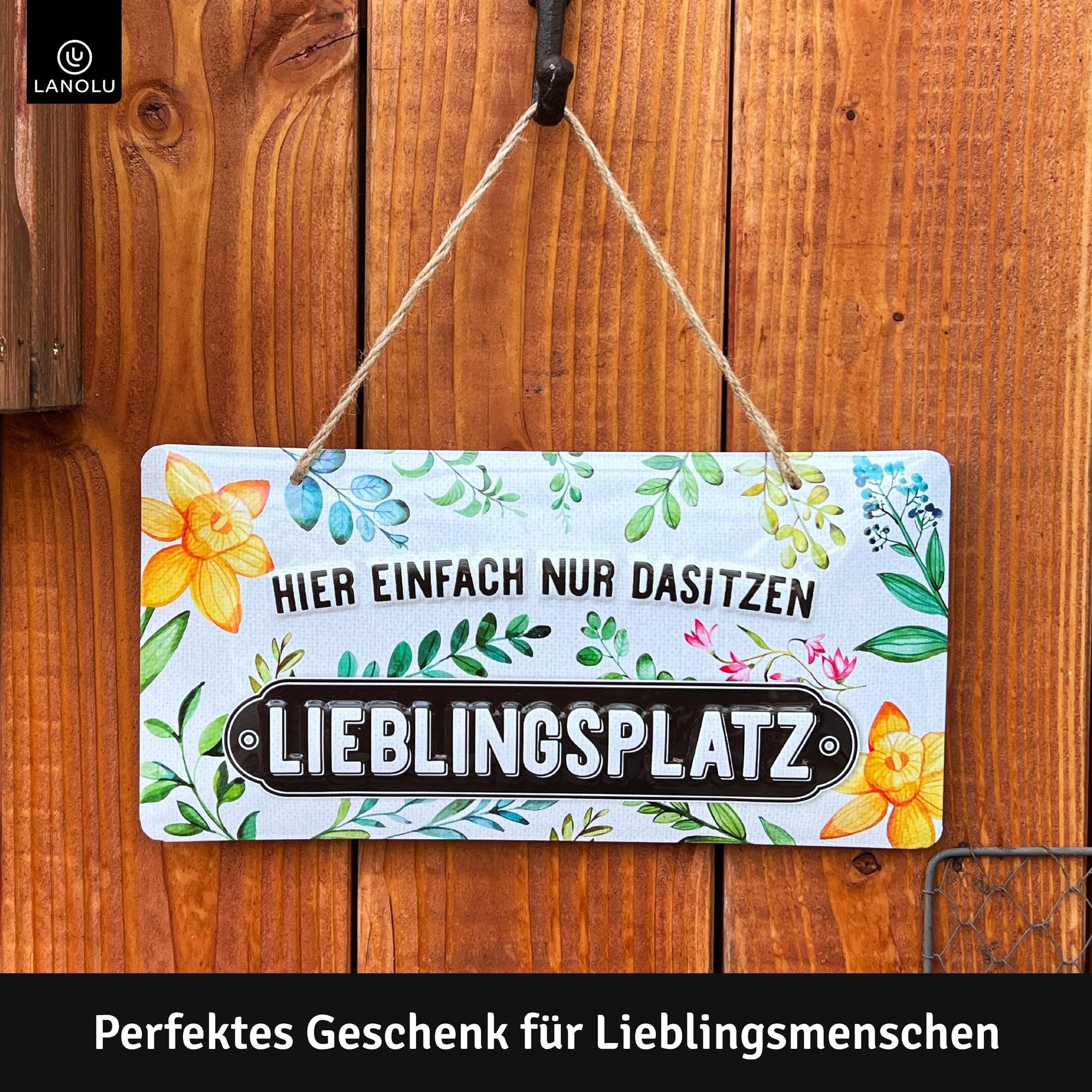 Décoration De Jardin Vintage - Cerf - Design - 40x60 Cm - Affiche De Jardin - Toile De