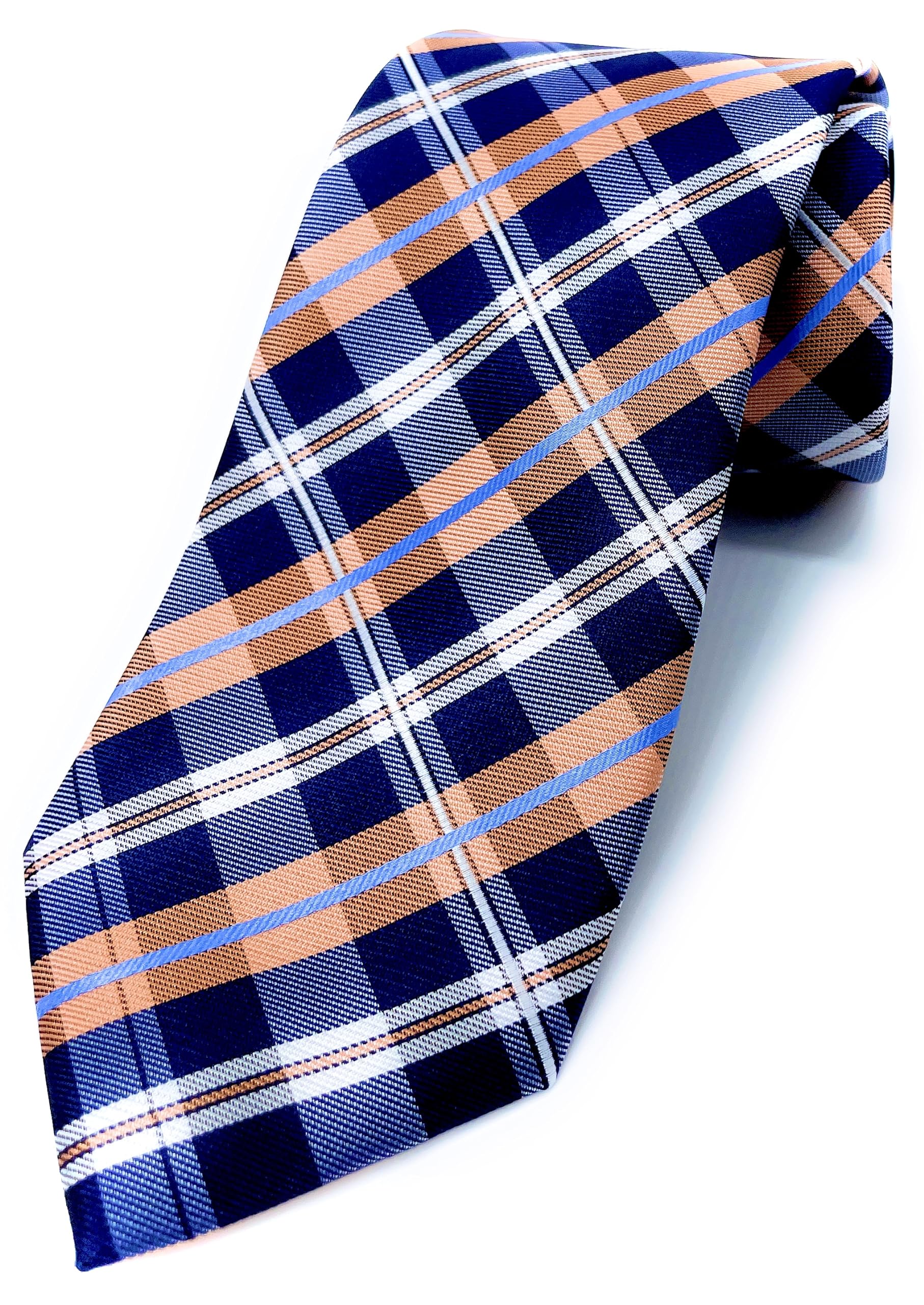 Plaid Ties for Men - Woven Necktie - Mens Ties Neck Tie by Scott Allan