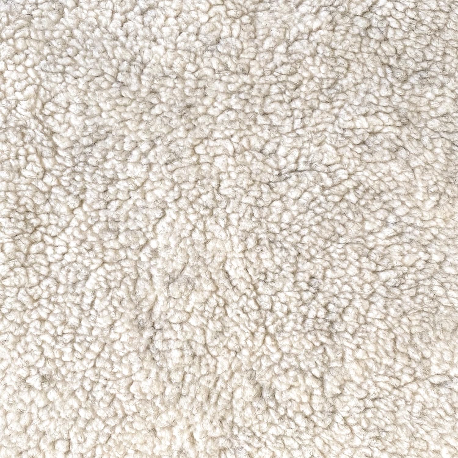 Faux Fur Sherpa Fleece Fabric Material by The Yard for Sewing, Soft, by David Textiles, Solid Cream
