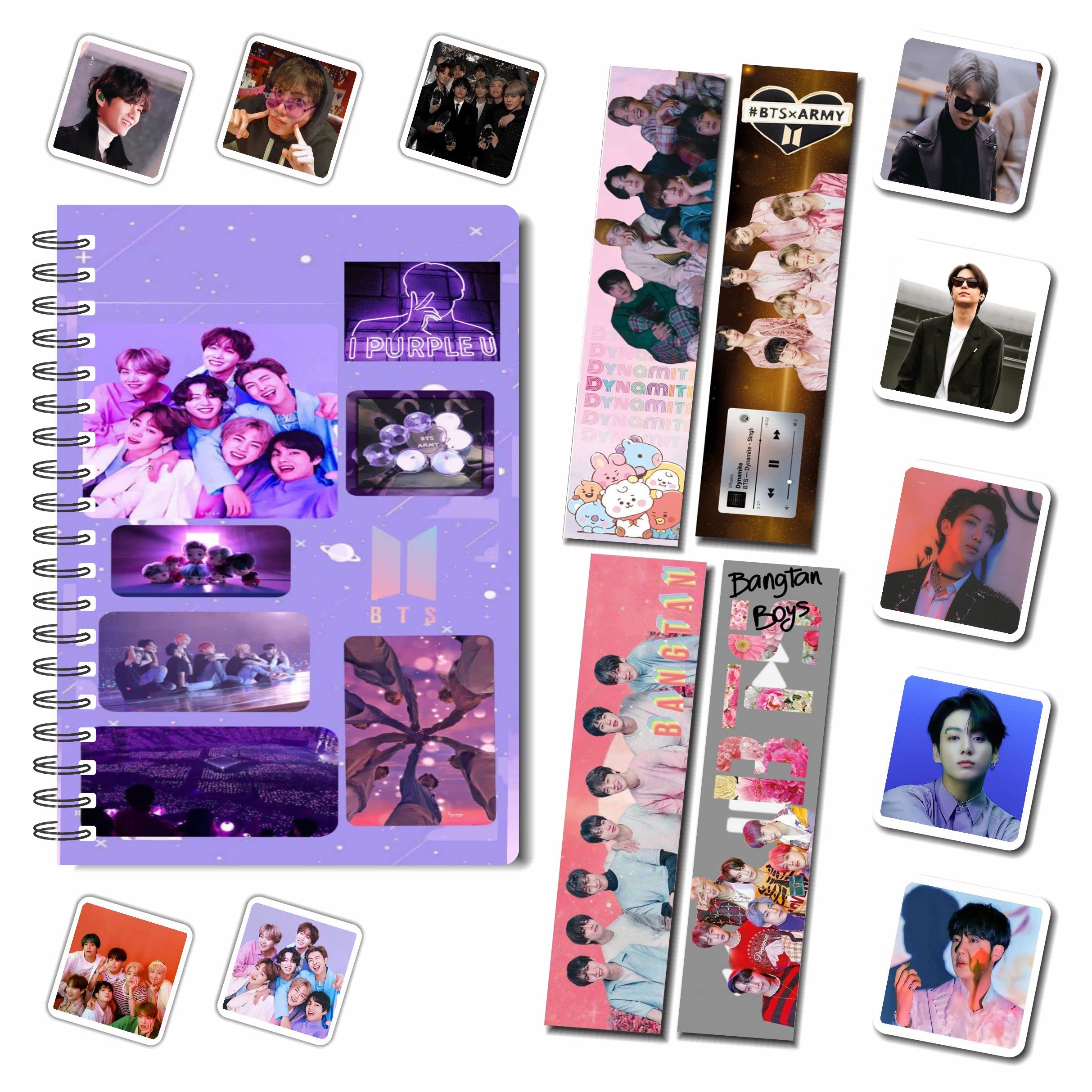 CRAFT MANIACS LATEST 2023 COLLECTION BTS PURPLE CAMERA 160 RULED