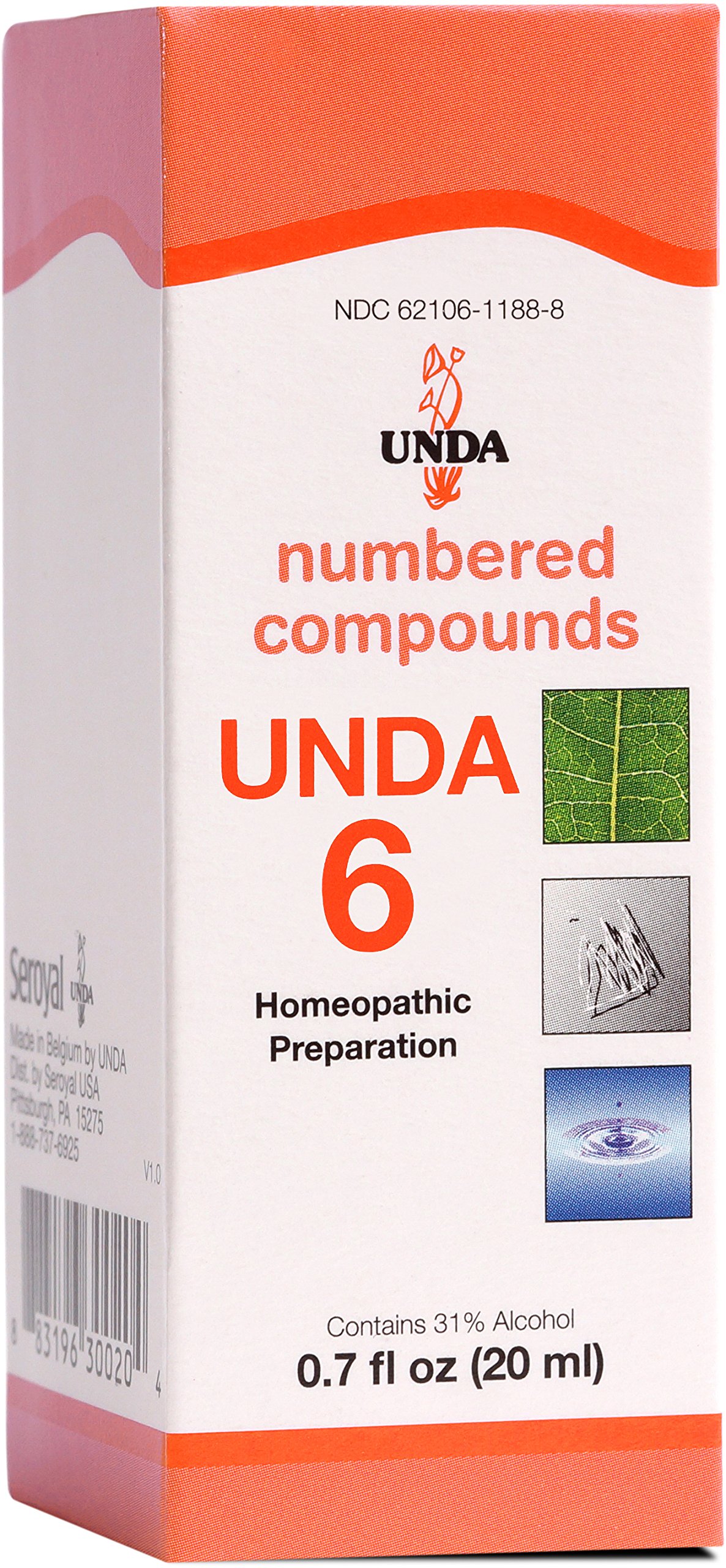 6 Numbered Compounds | Homeopathic Preparation | 0.7 fl. oz.