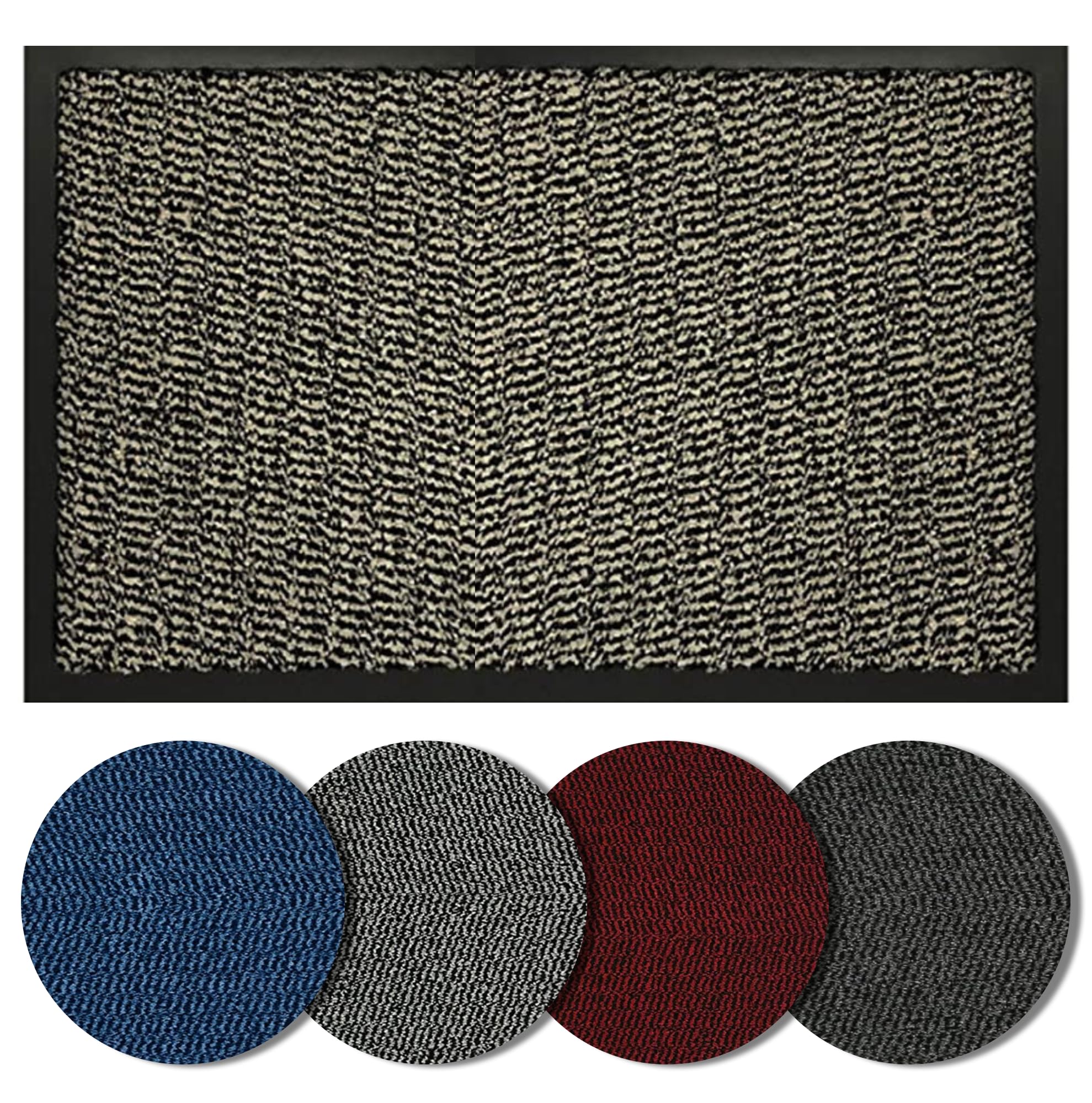 PriceKingX Door Mat Heavy Duty Rubber Barrier Mat Large Non Slip