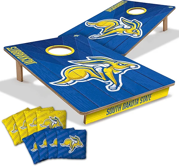 YouTheFan NCAA 2’ x 3’ Wood Cornhole Game with Logo Bags