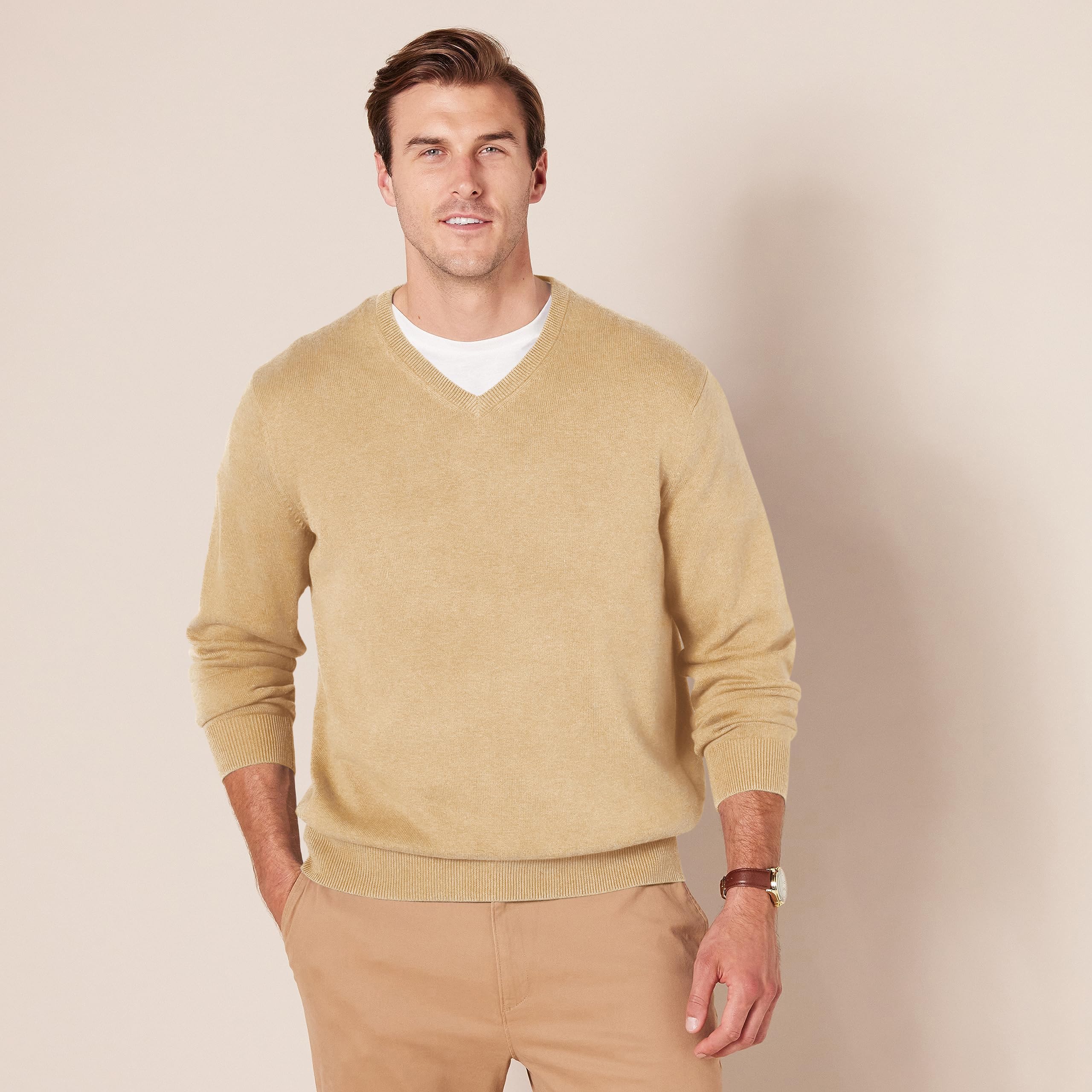 Amazon Essentials Uomo Maglione Pullover con Scollo a V (Disponibile in Taglie Big & Tall)