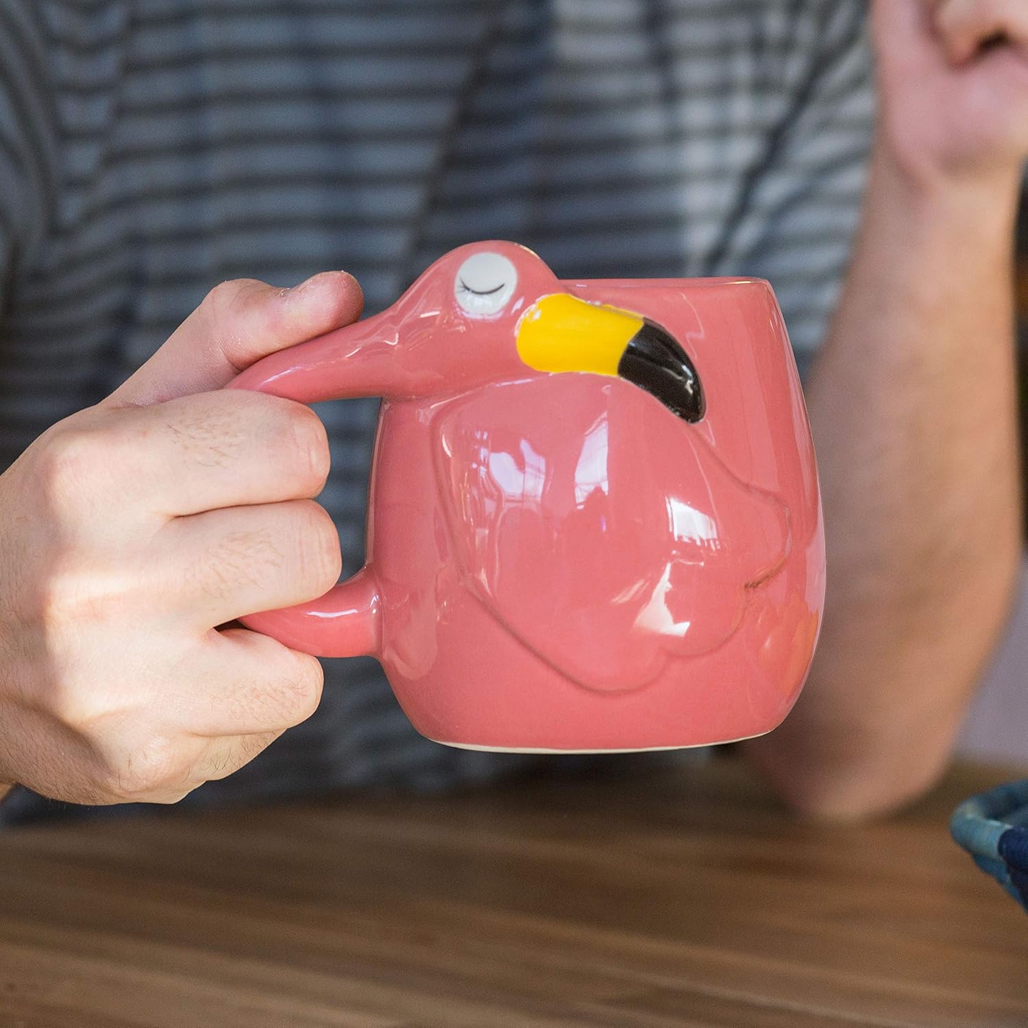 Thumbs Up UK Flamingo Fun Novelty Mug -Perfect for Home and Office- 12 Fl. oz - Image 5